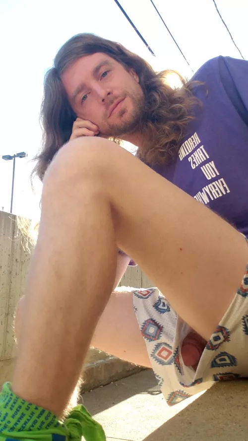 Outside my friends apartment by Marjohh