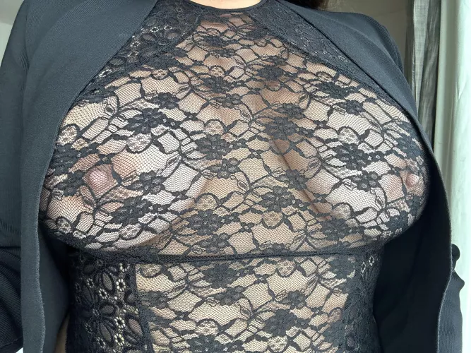 Showing off in lace tonight by purple_bunny