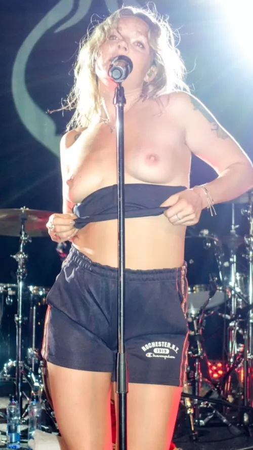 Singer Tove Lo flashes her tits on stage by Educational-Bed5557