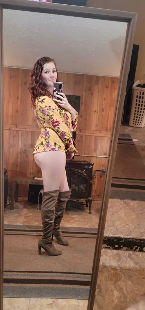 These boots go with everything i throw at them! by That_redheadnextdoor