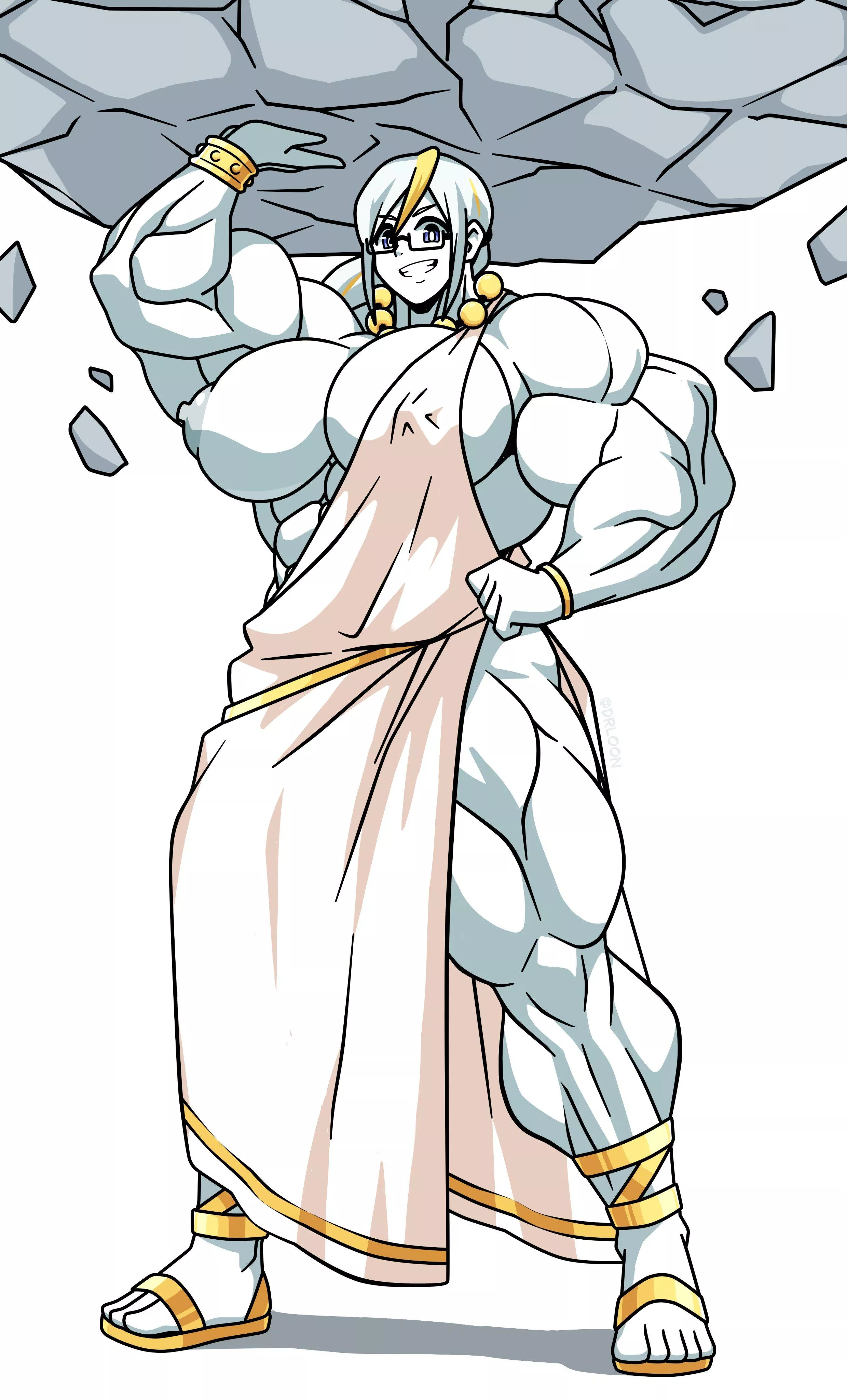 Ultimate Muscle Goddess (@Drloon_art) [@Nex_Tweets] posted by TheTMoneyMan