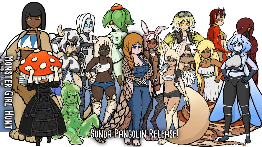 We got the PANGOLIN in game!! Monster Girl Hunt - Tiny Devil Studio by TinyDevilStudio