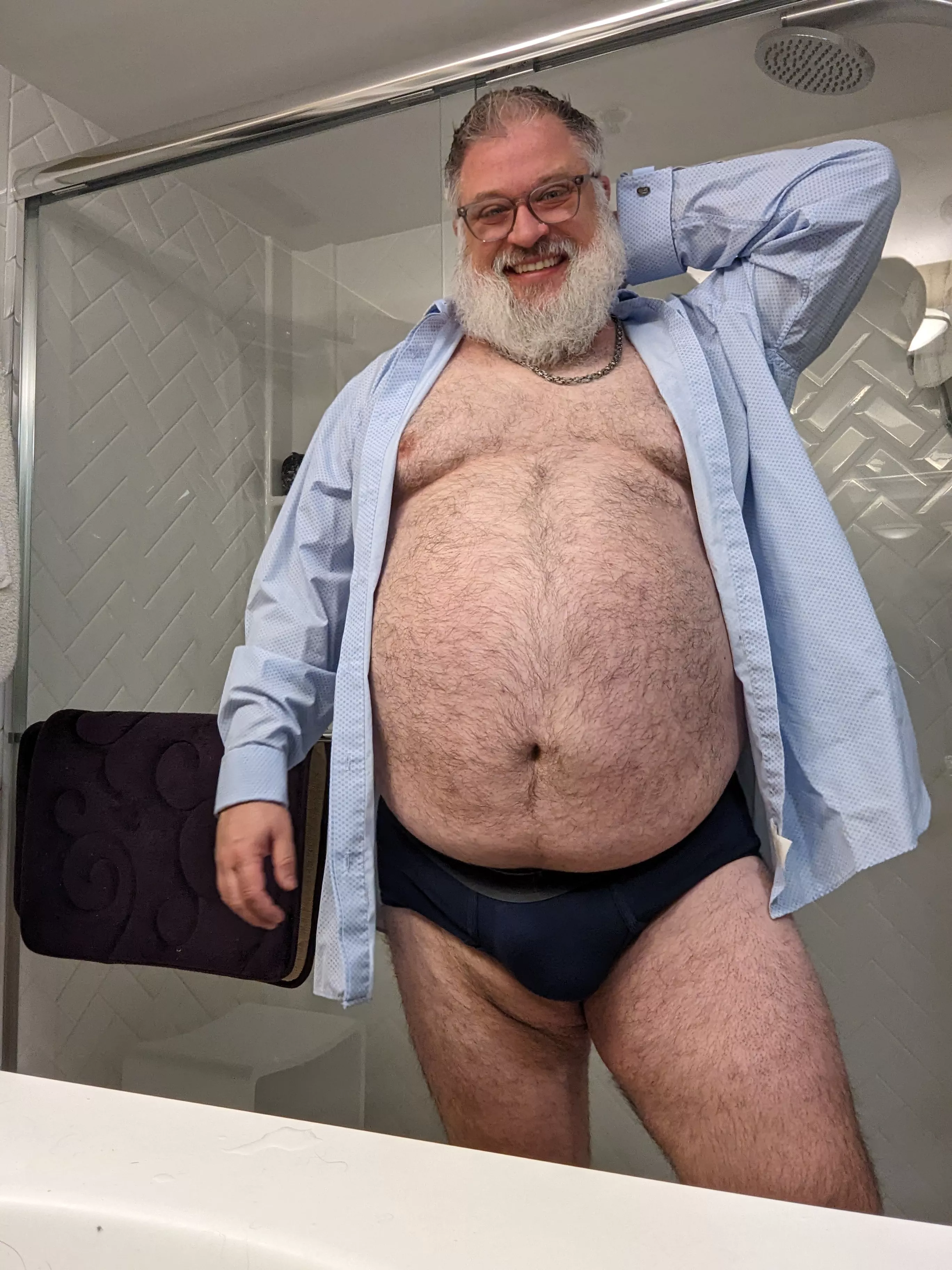 Hey there boy. Now that I'm home from work, we should unwind together posted by ChiBear20