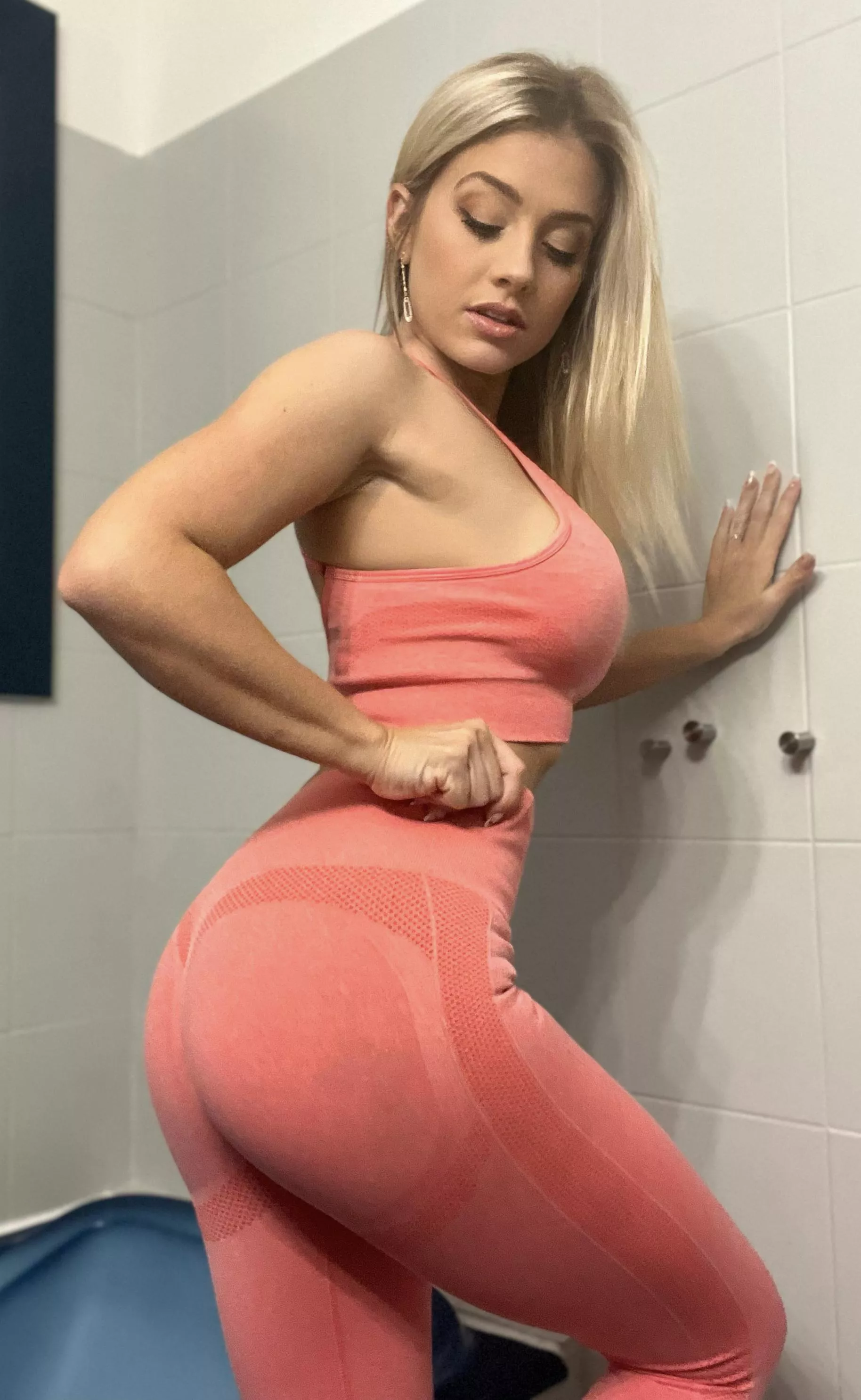 just before taking my shower... 😋 posted by MissAliceWild