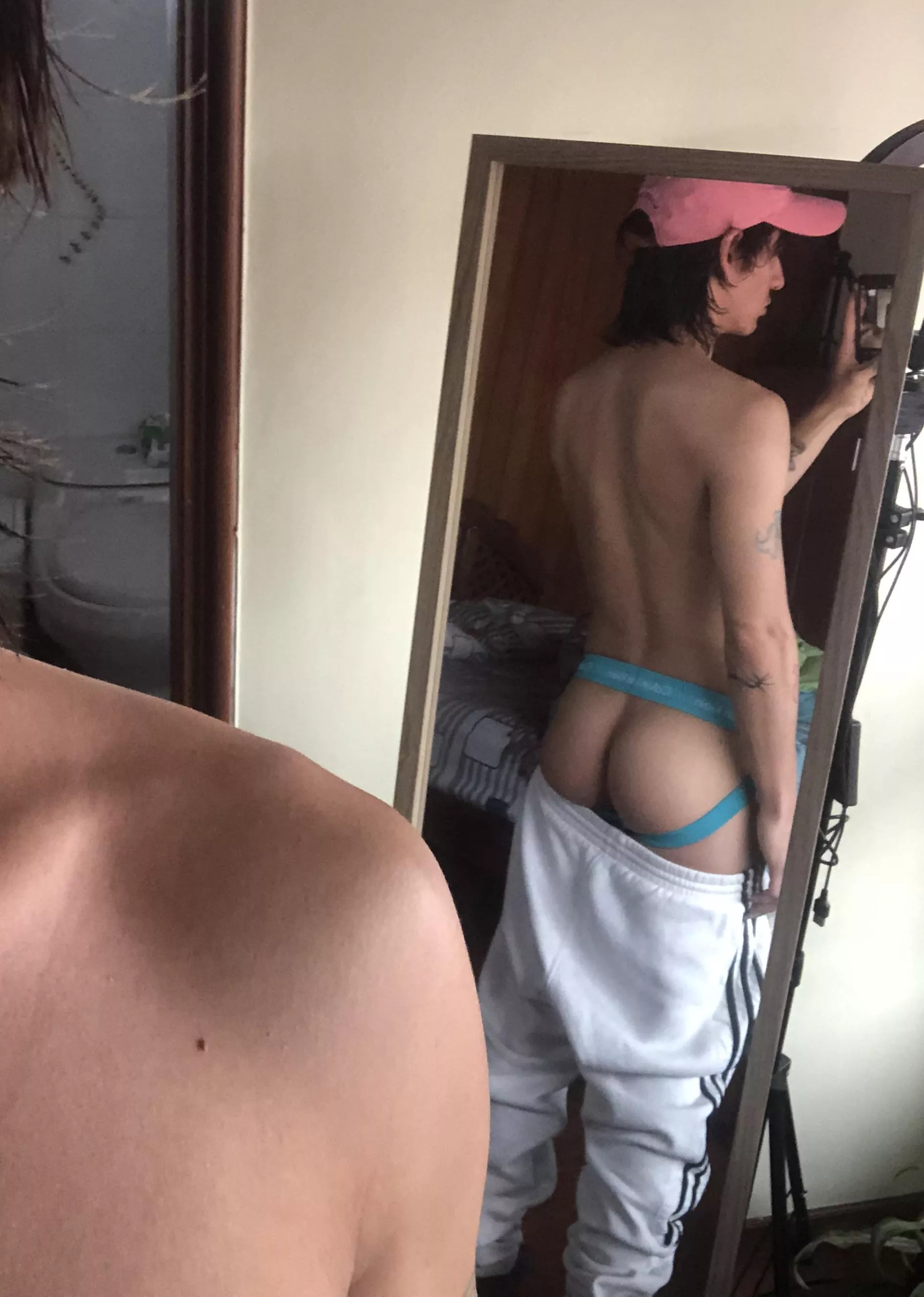 Loving this color of my Calvin’s jockstrap posted by milky_memo