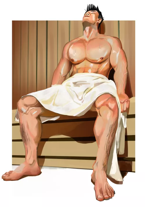 Sauna Time (Art By Me) [PrivateScout] I appreciate any new followers !! by PrivateScout01