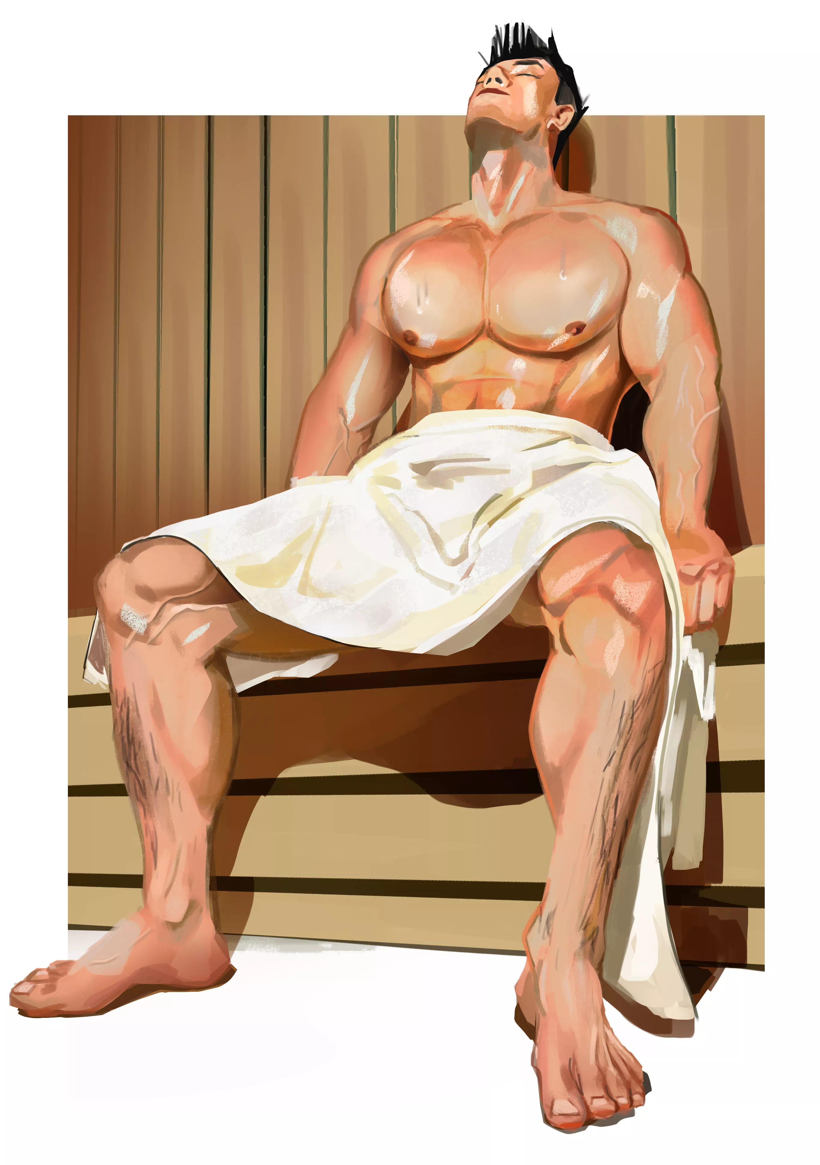 Sauna Time (Art By Me) [PrivateScout] I appreciate any new followers !! posted by PrivateScout01