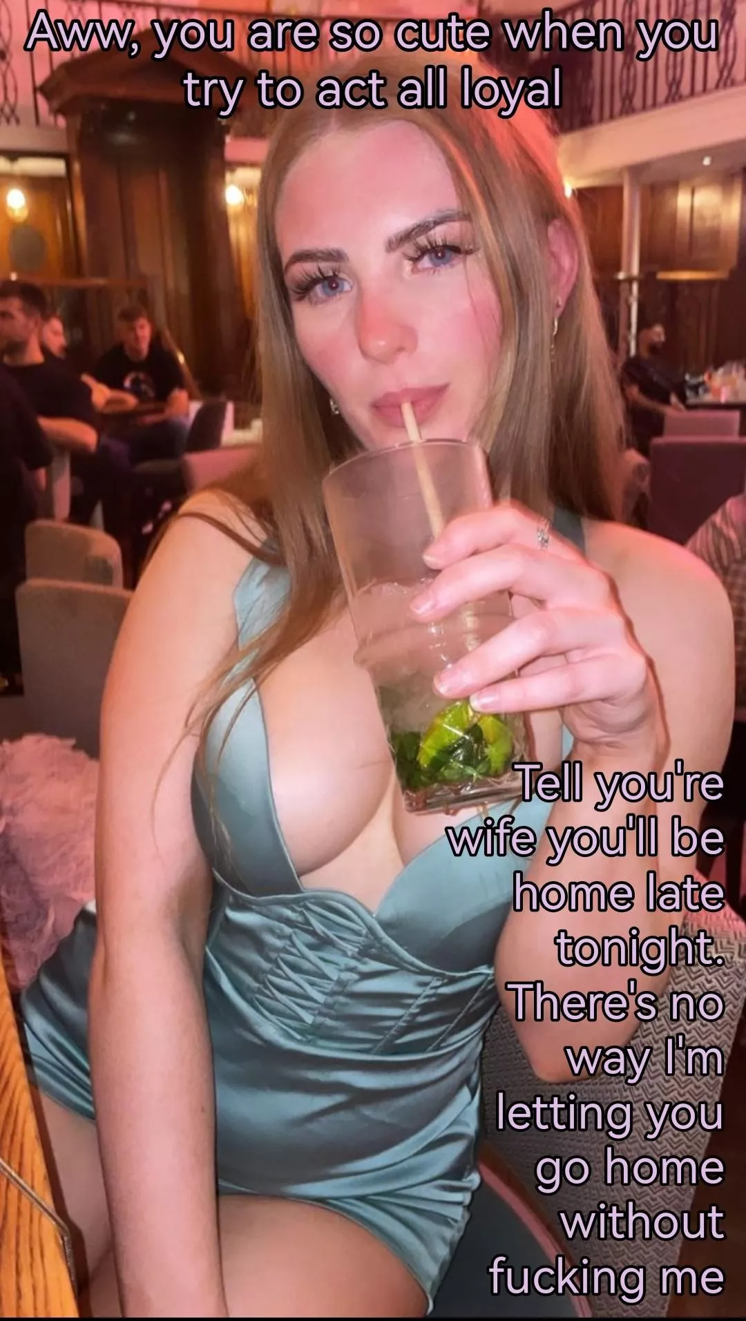 She knows what home late means. posted by DangerBrent