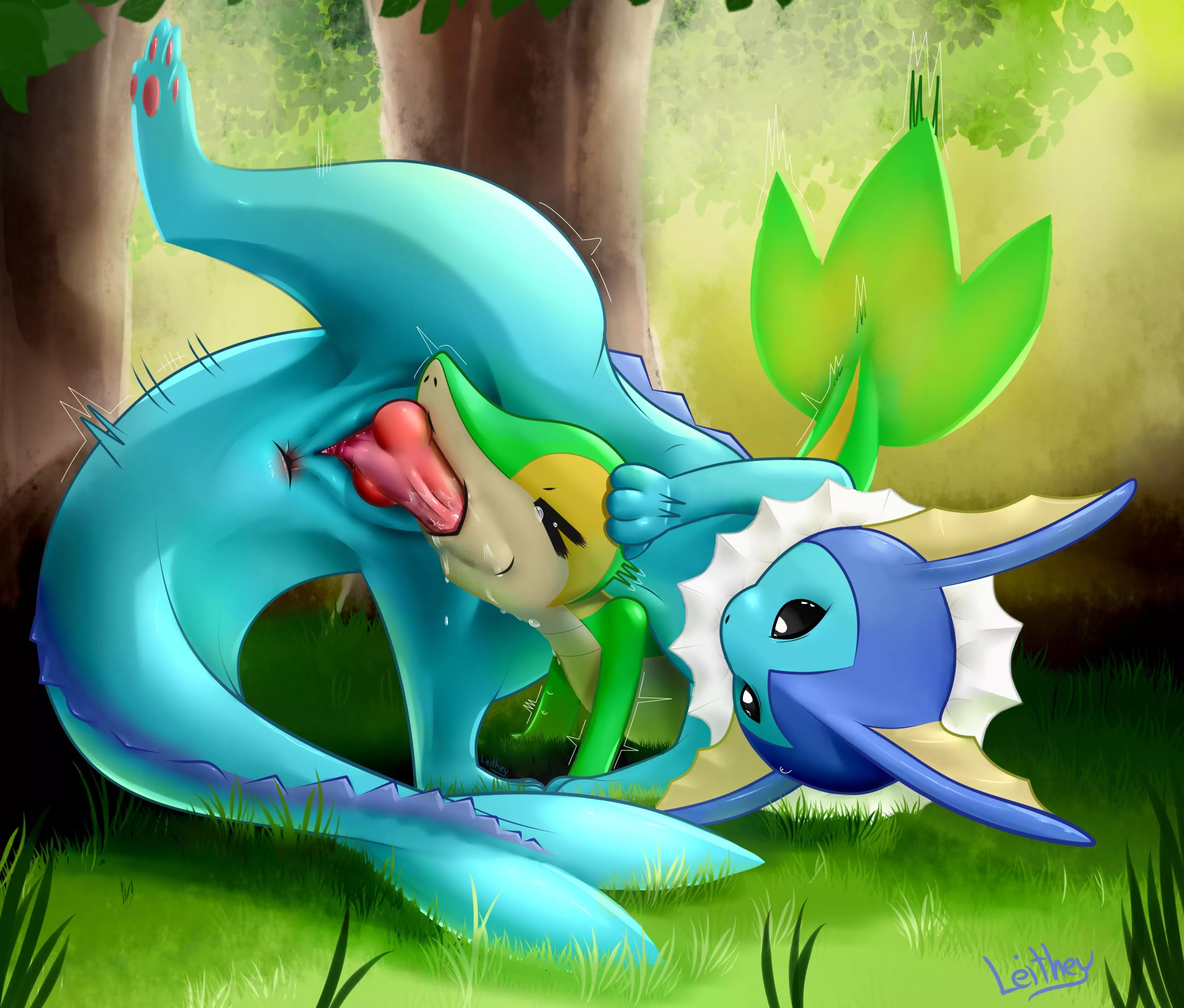 Vaporeon's newest catch [MM] (Leithey) posted by TheLeithey