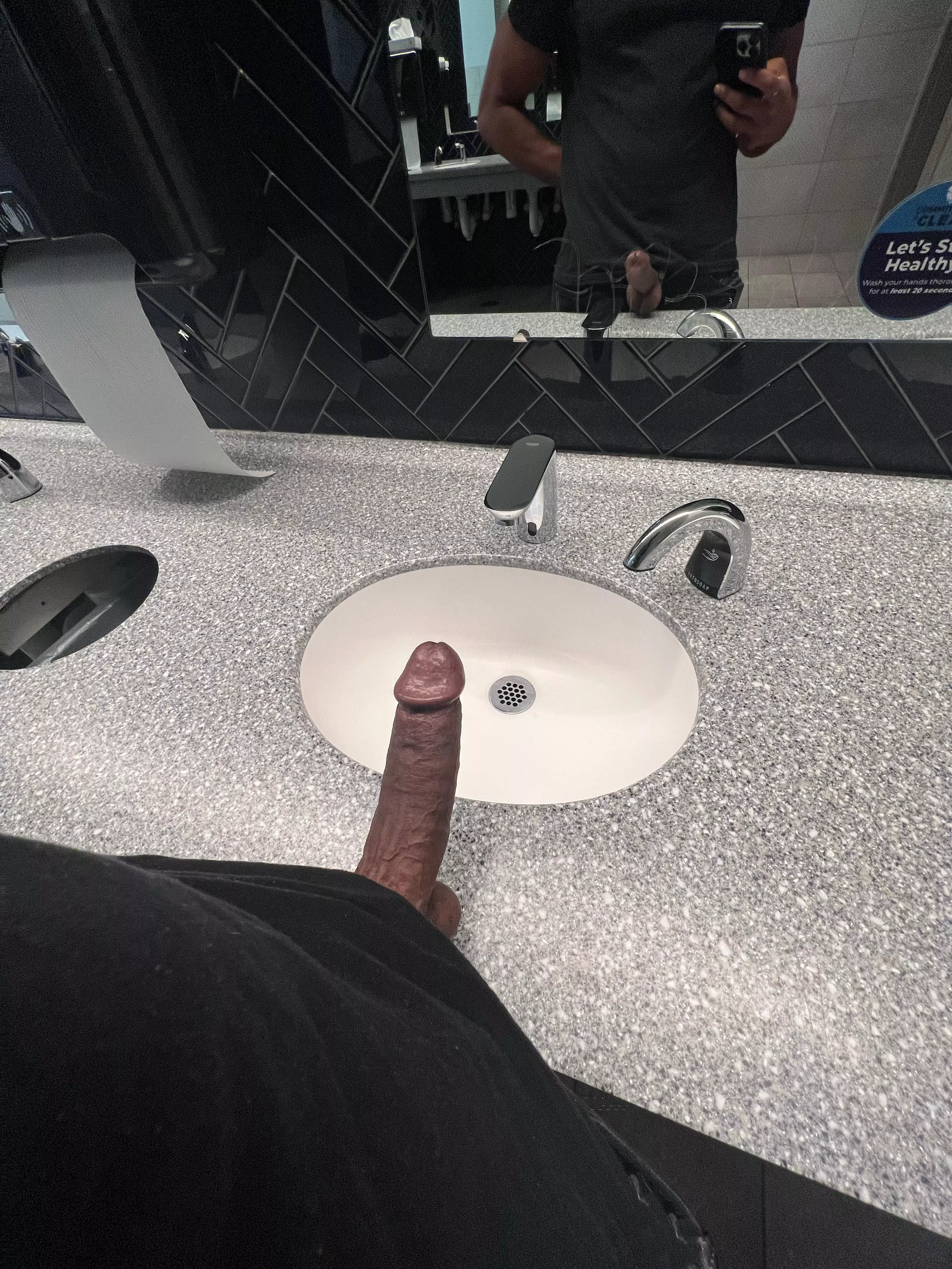 What would you do if you saw this hard Boner in the public restroom? posted by nudepixtures