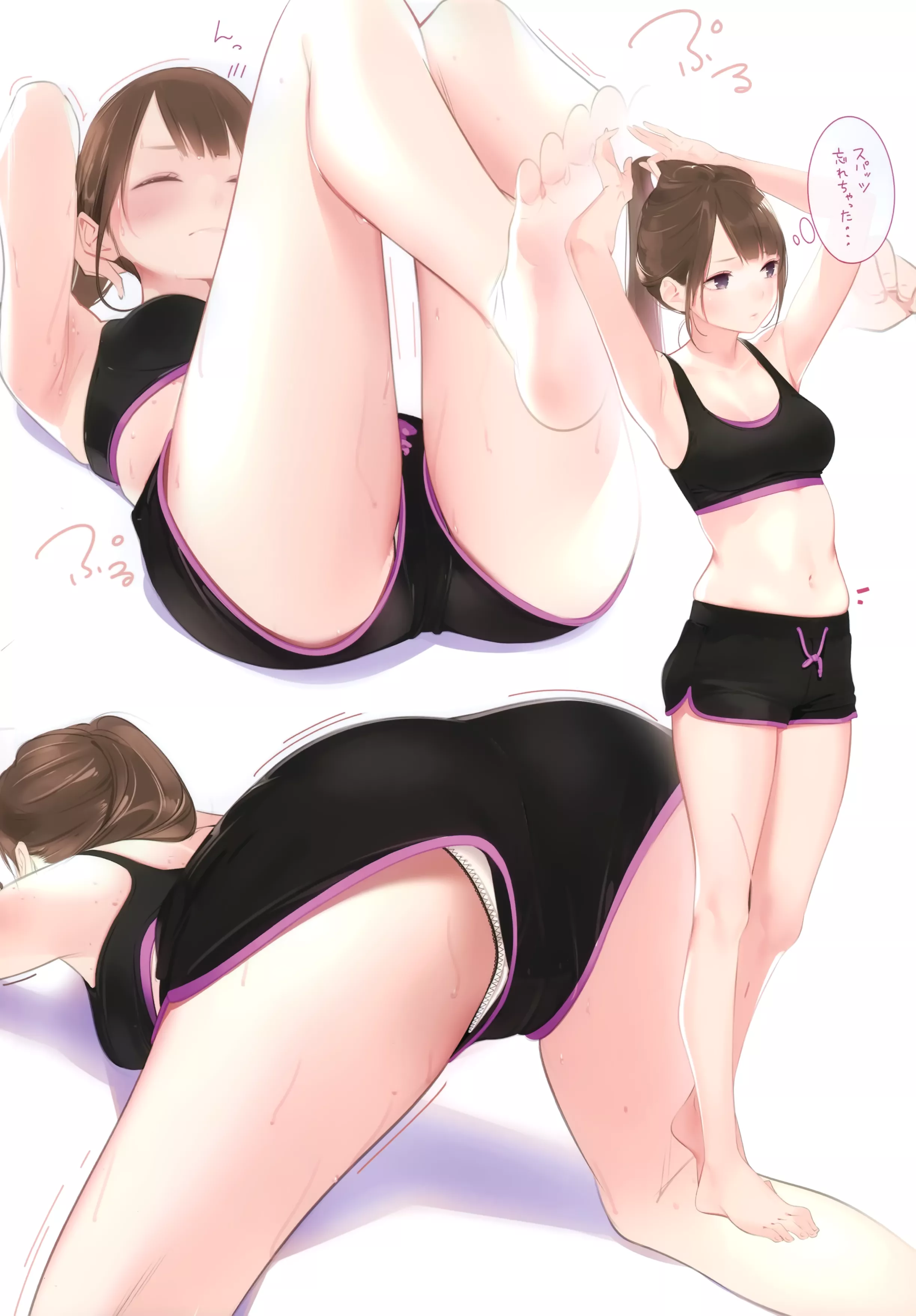 arduous workout (ama mitsuki) [Artist's Original] posted by crying-and-prejudice