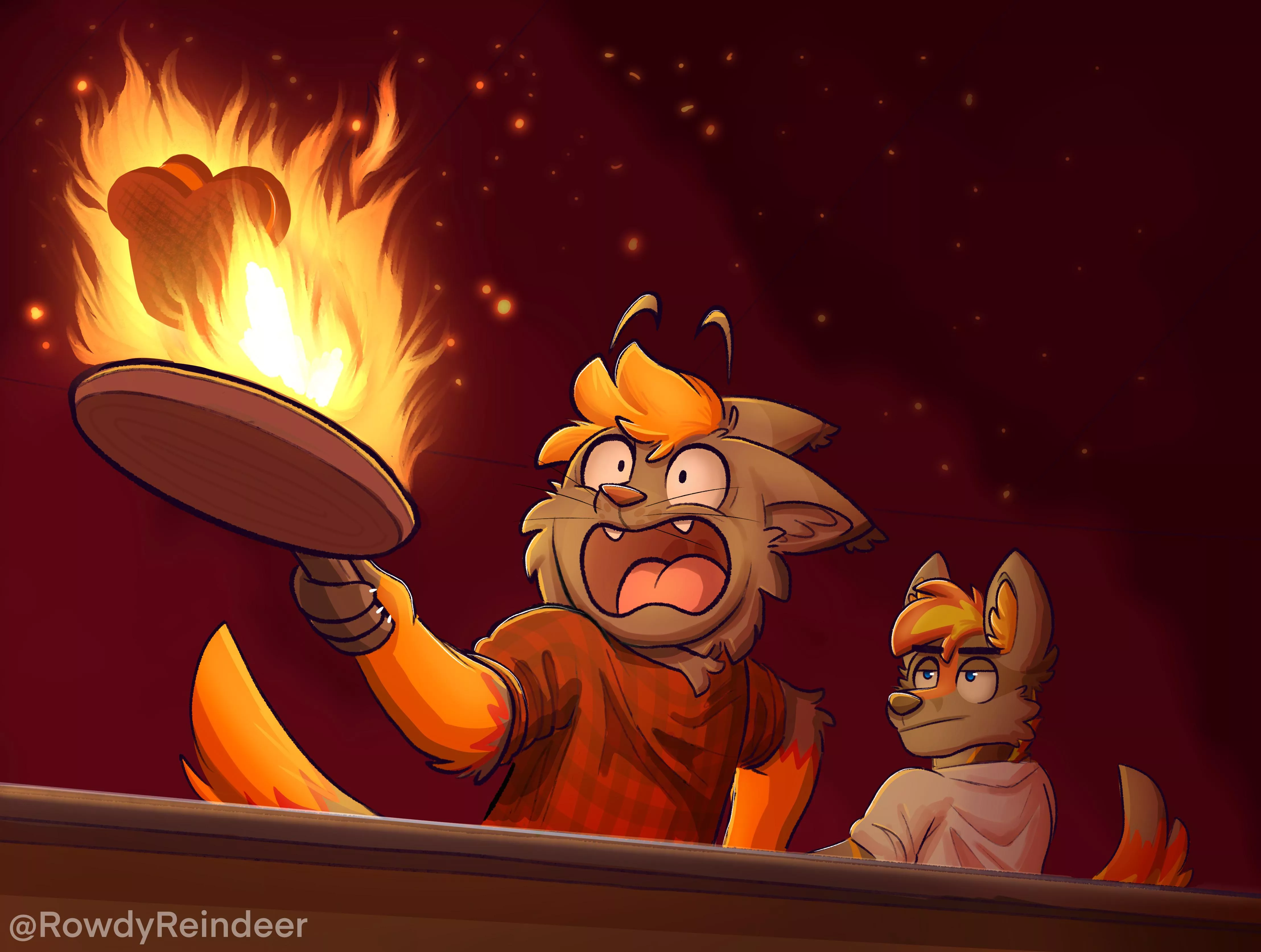 Burnt toast 🍞🔥 (art by me) posted by MaddyReindeer