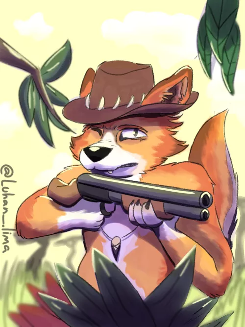 Can you imagine what this hunter dingo is hunting? (Art by me) by Used_Audience_4890
