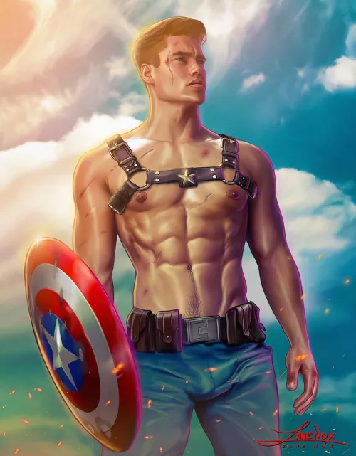 Captain America by Zane Nox. https://twitter.com/zanenox by TheArtfulMale