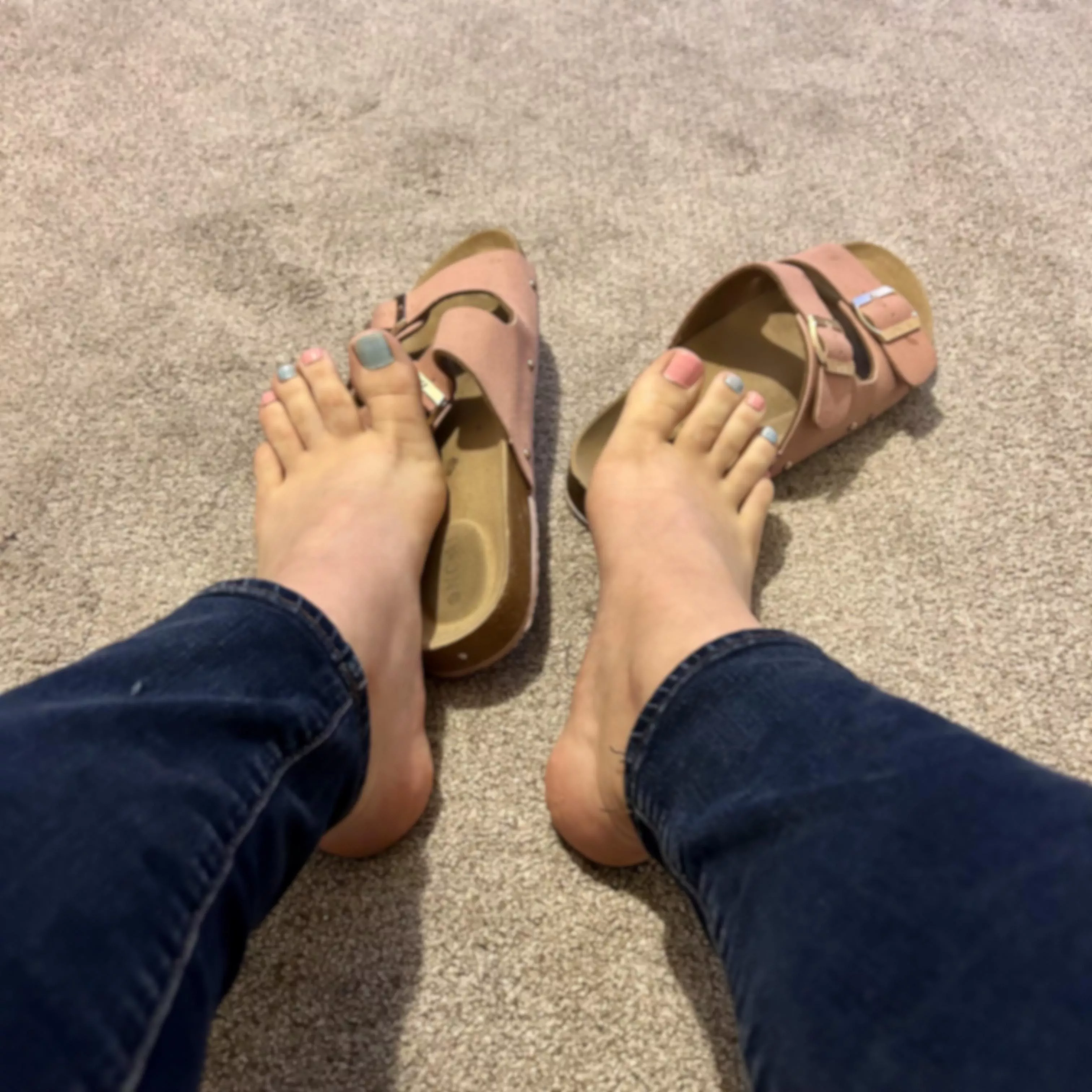 Final moments of trans toes before going back to black🏳️‍⚧️🖤 posted by LilysGoonTime