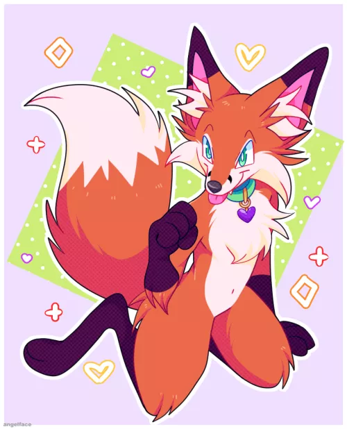 fox commission (my art) by angellfacee