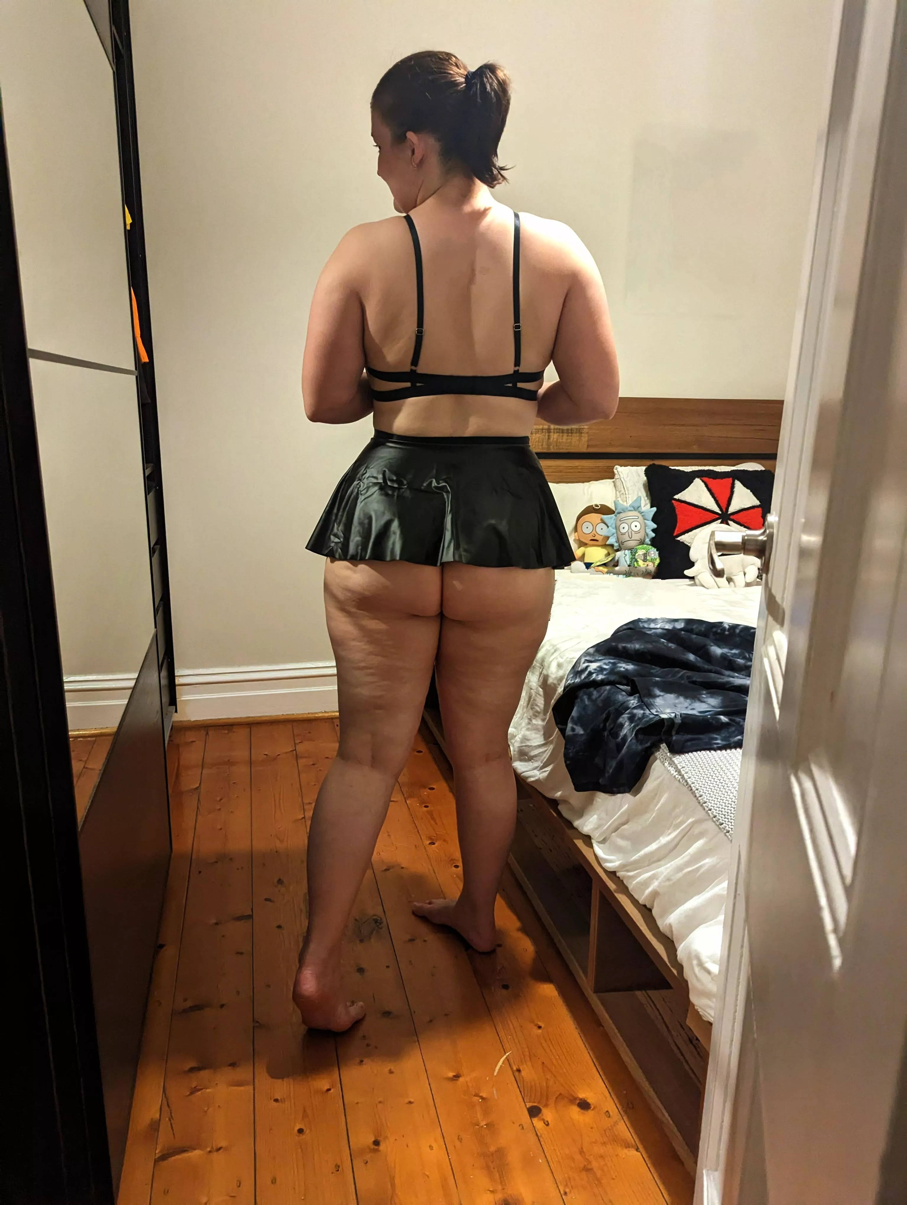 He fucked me so hard in my latex mini skirt! posted by Miss_Eevee1