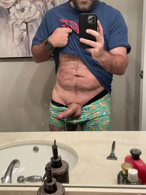 Here is my [32] dad bod and cock by Gothedistance21