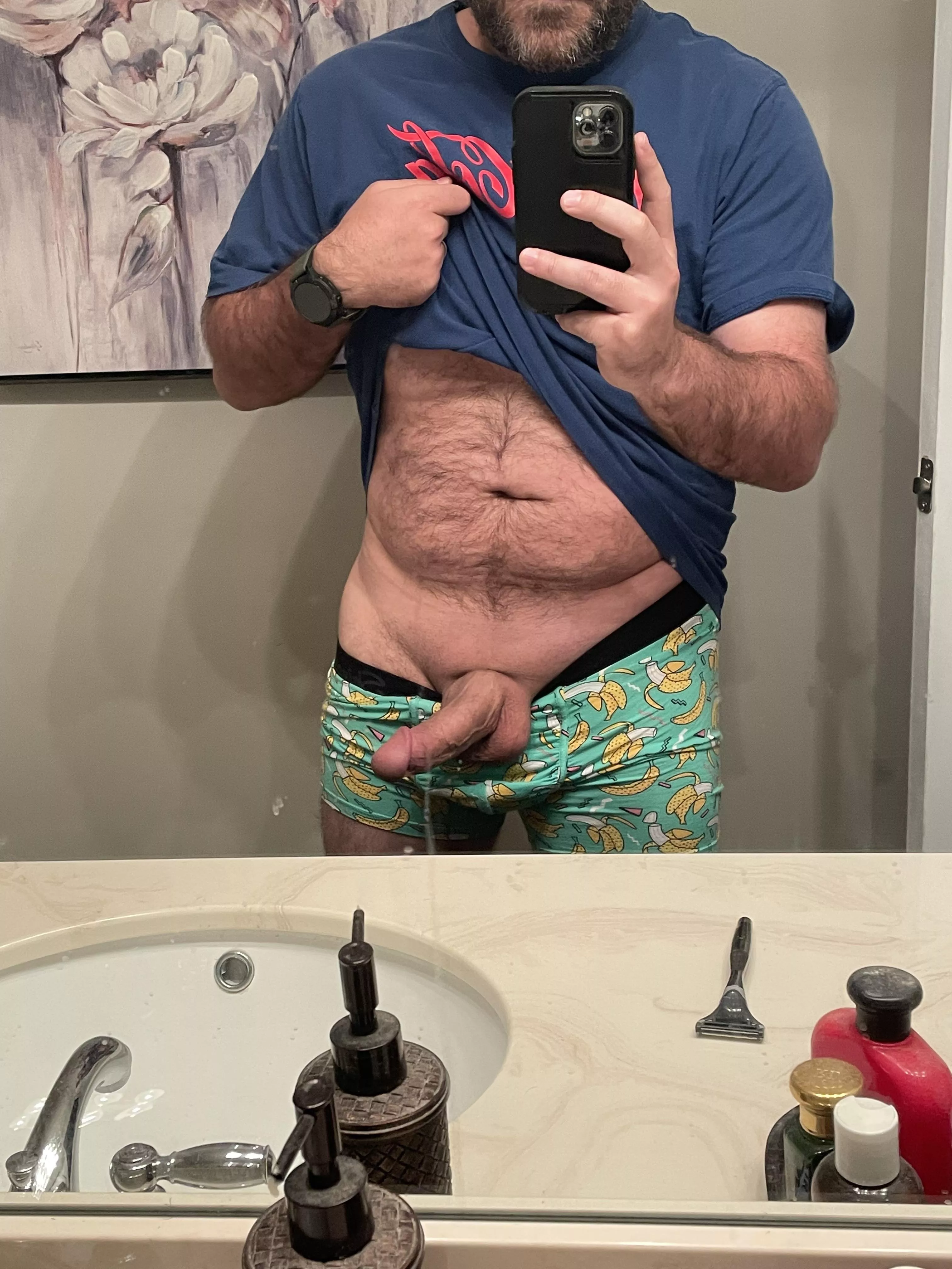 Here is my [32] dad bod and cock posted by Gothedistance21
