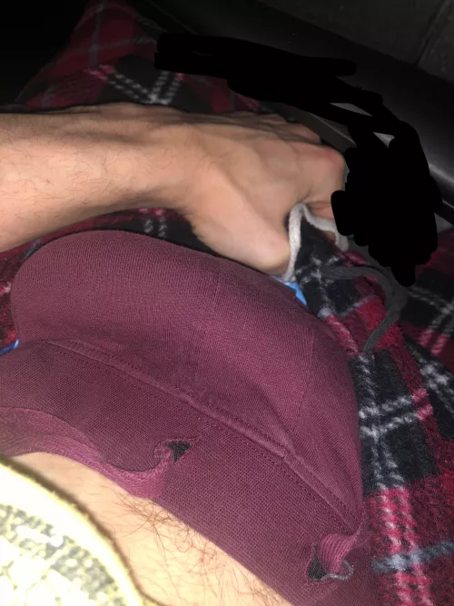 horny at my desk, wanna get under my desk and on your knees to help with my thick bulge? by TheBlueBunnyRabbit