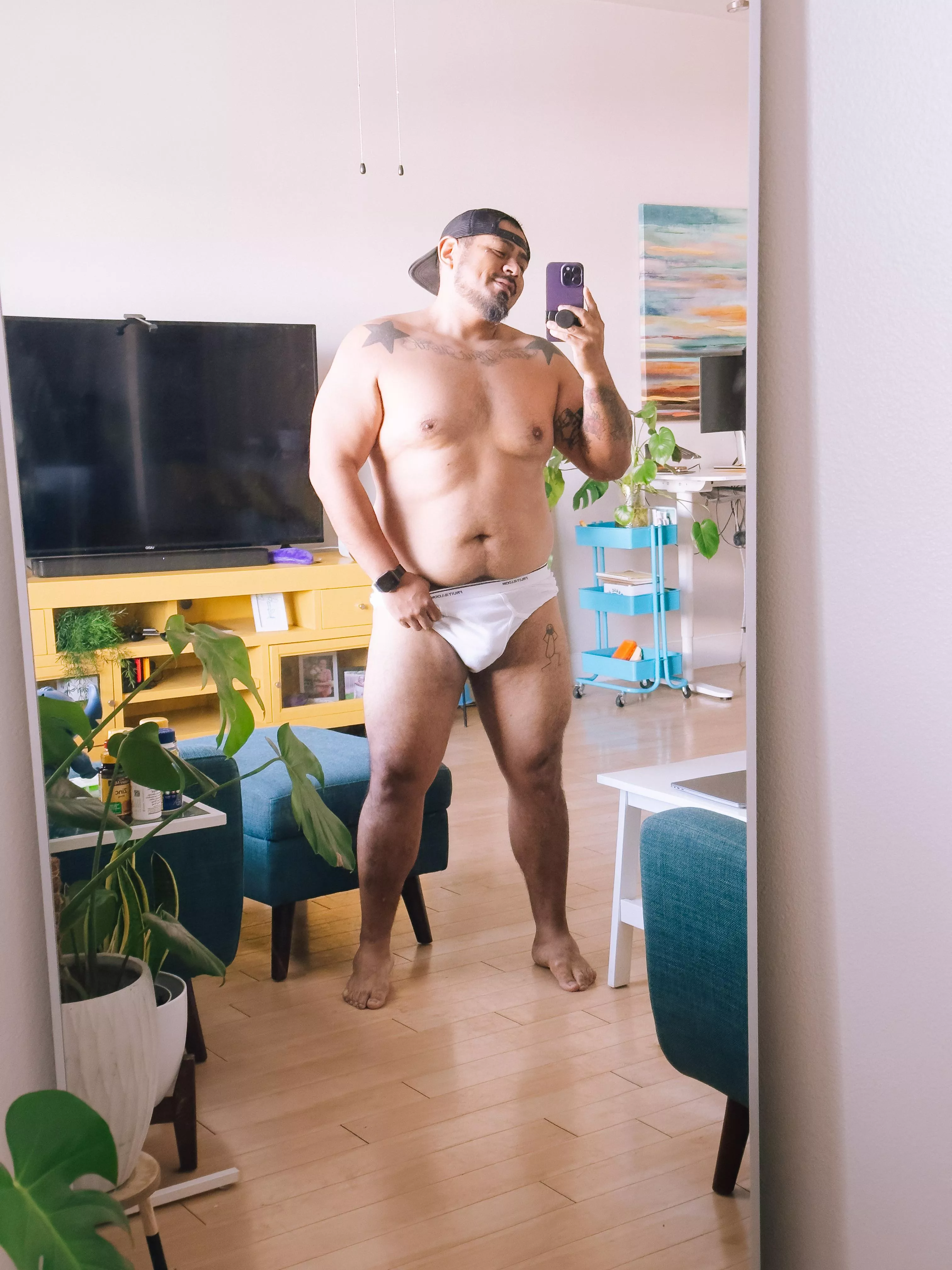 I took the day off to lay around in my undies. Wanna join me!? posted by buzz_x9