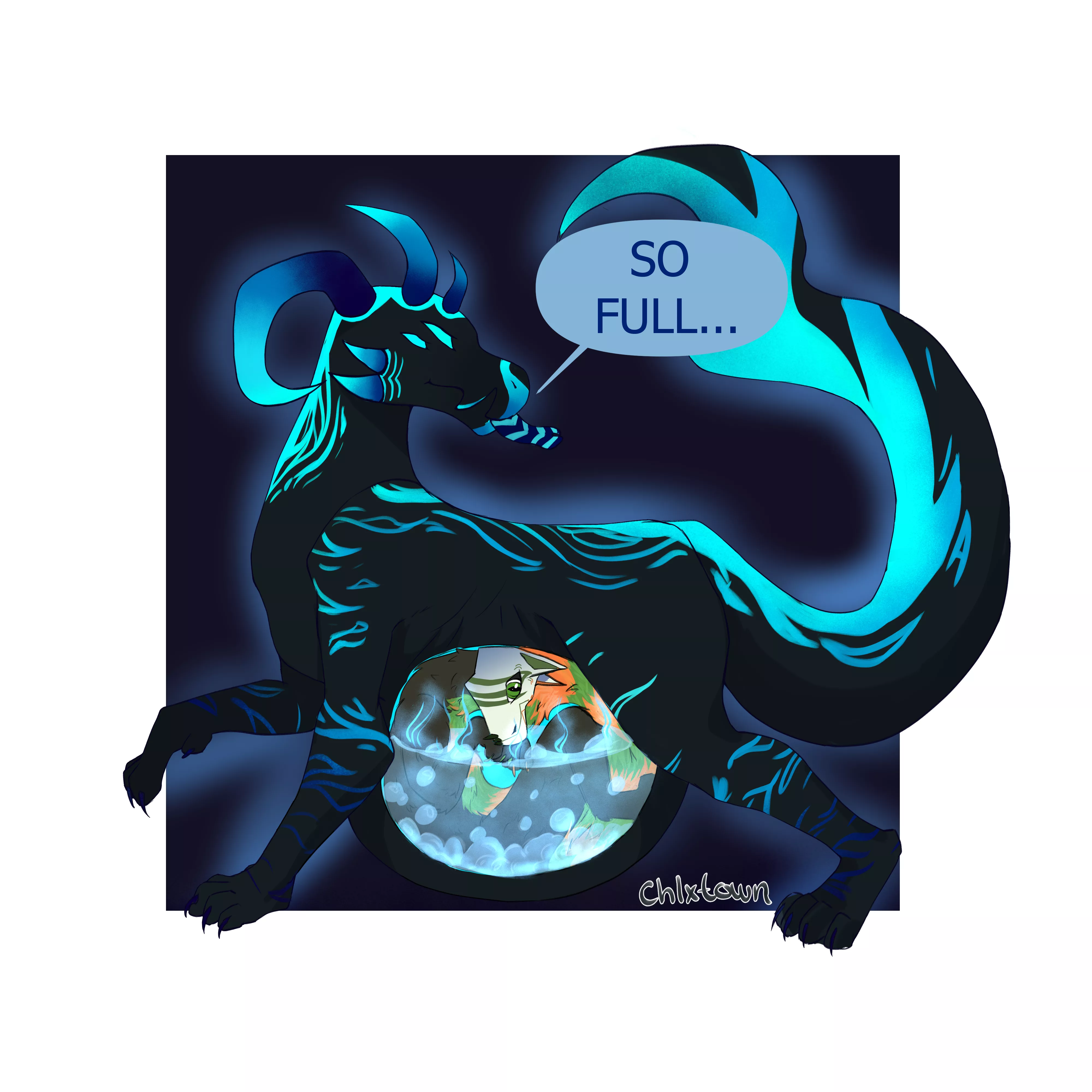 {image} a commission I made for a client ^^ I'M SO FULL. (OPEN COMMISSION) posted by chlxtownart