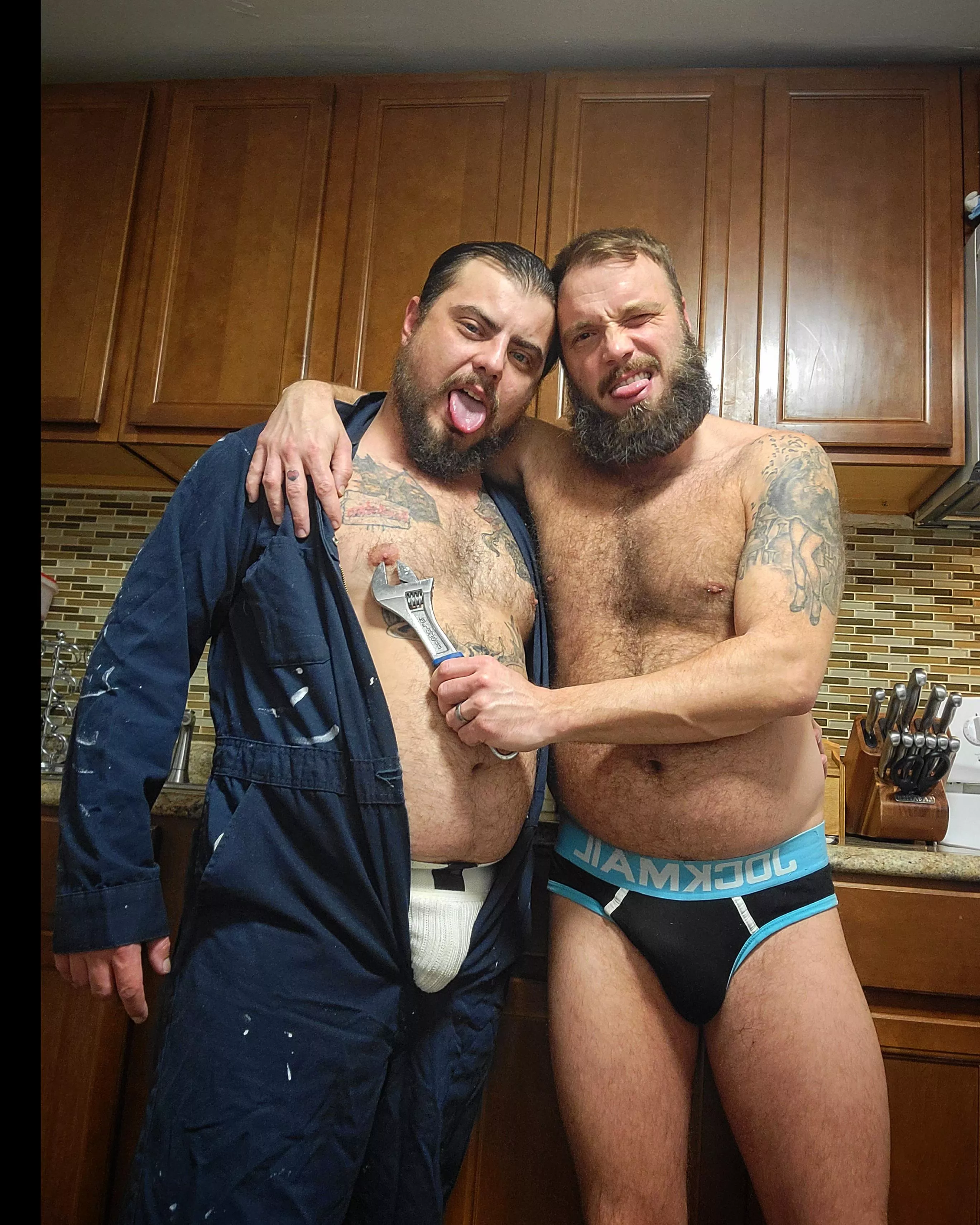 Jockstrap and coveralls posted by LucasHardwood
