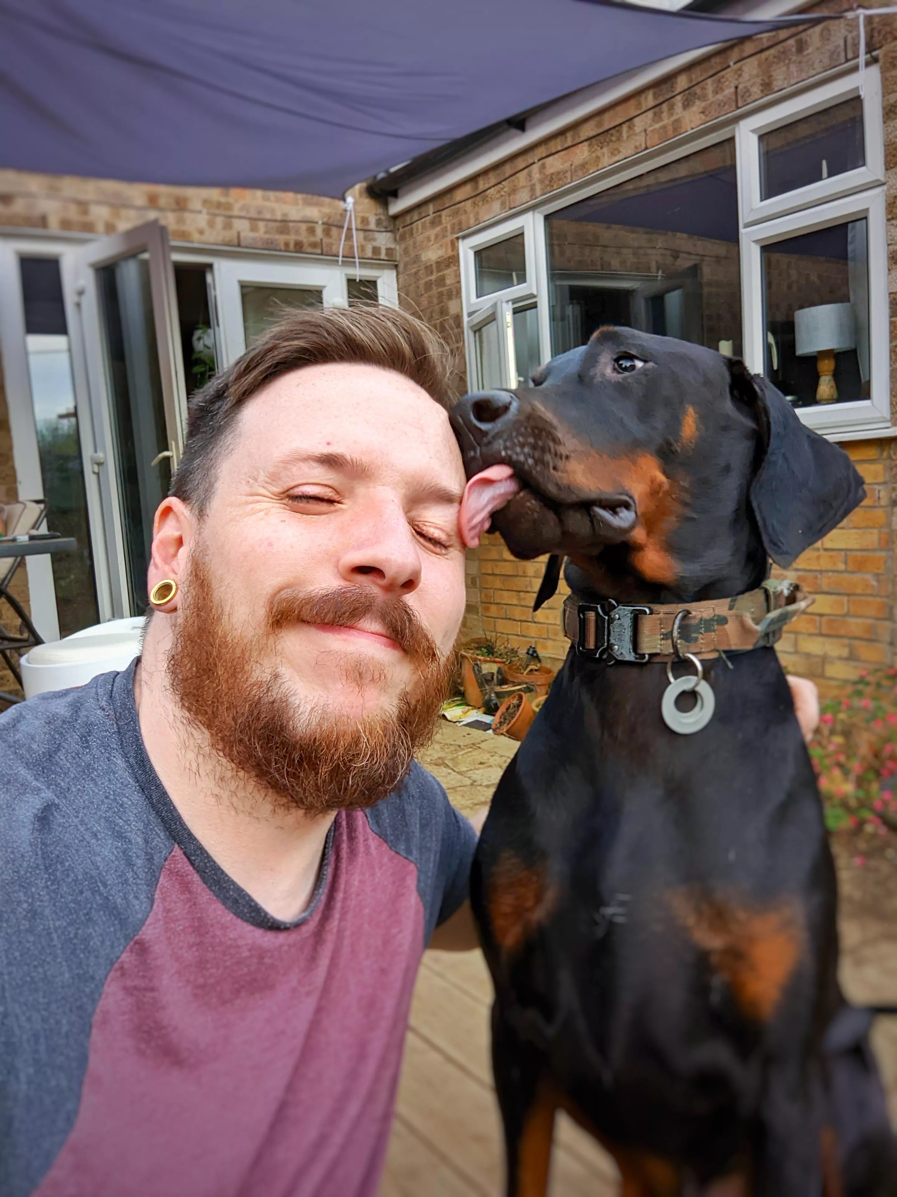 Just me with my best friend! posted by DobieDoof