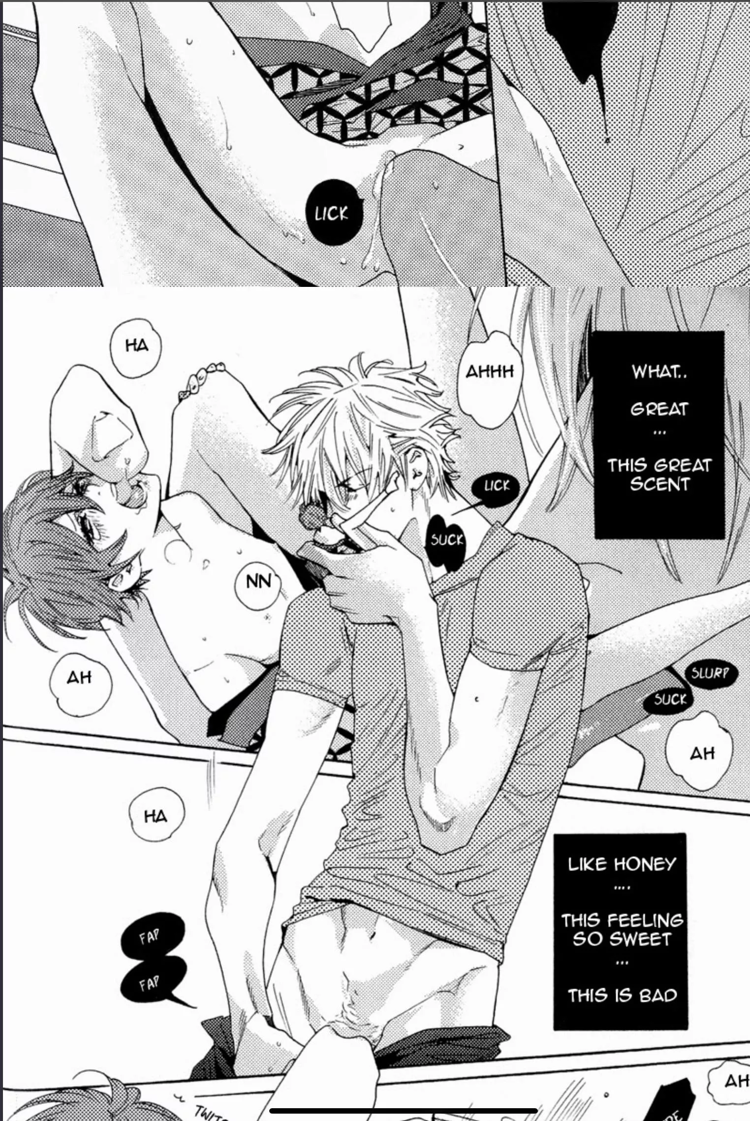 [Kunpuu Tango] like honey! So here's some smut for allowing me to post the weird faces I so love, in my other post today. Molesting a weird tiny person 😊 posted by fujoshisoulfood