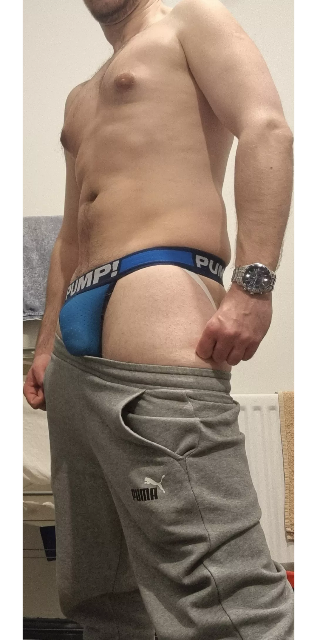 Love that feeling of it bulging agaisnt the fabric posted by likewhatyougot