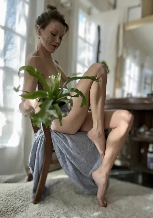 Mom bun in the sun by FinleeAnneFern