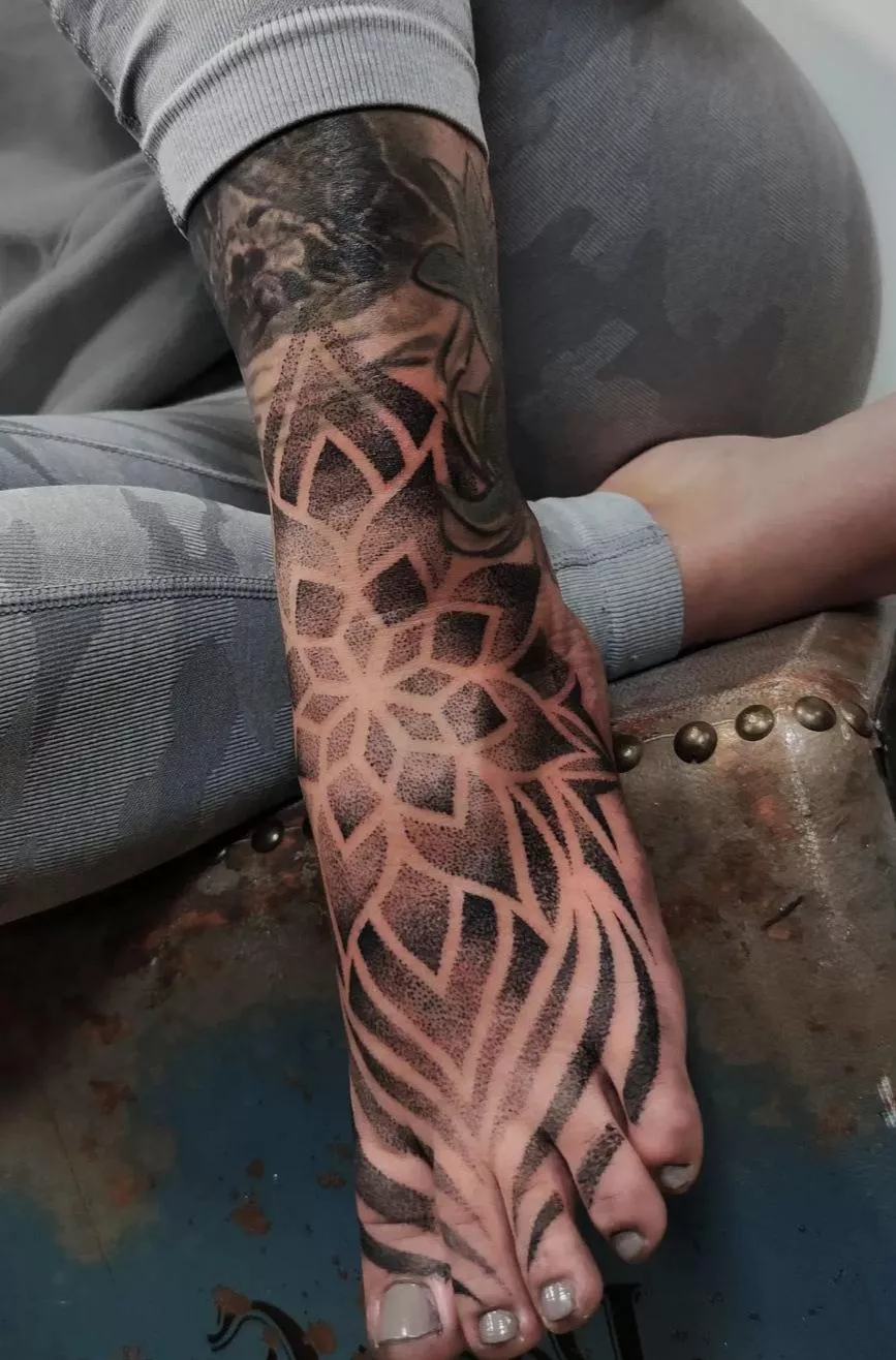 my tattooed toes 😏 posted by Kendra_malta