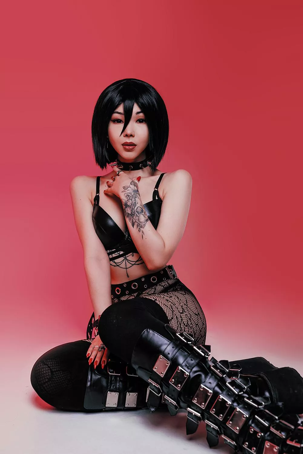 Sexy Goth Mikasa from Attack on Titan by Miss Mononoke (tami_yuurei) posted by miss_mononoke
