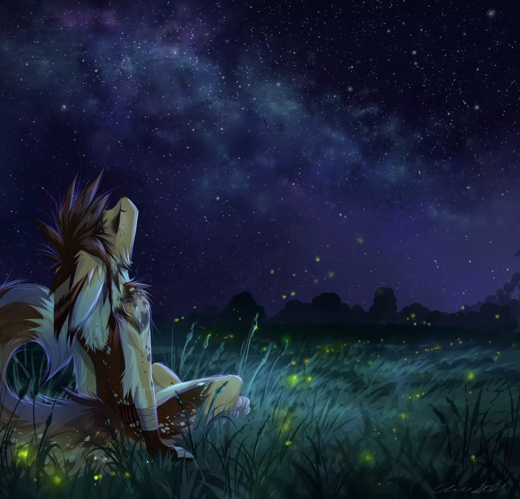 Stargaze🌌🌠 [Art by: CheeFurraAcc][2021] posted by FritoLaydy