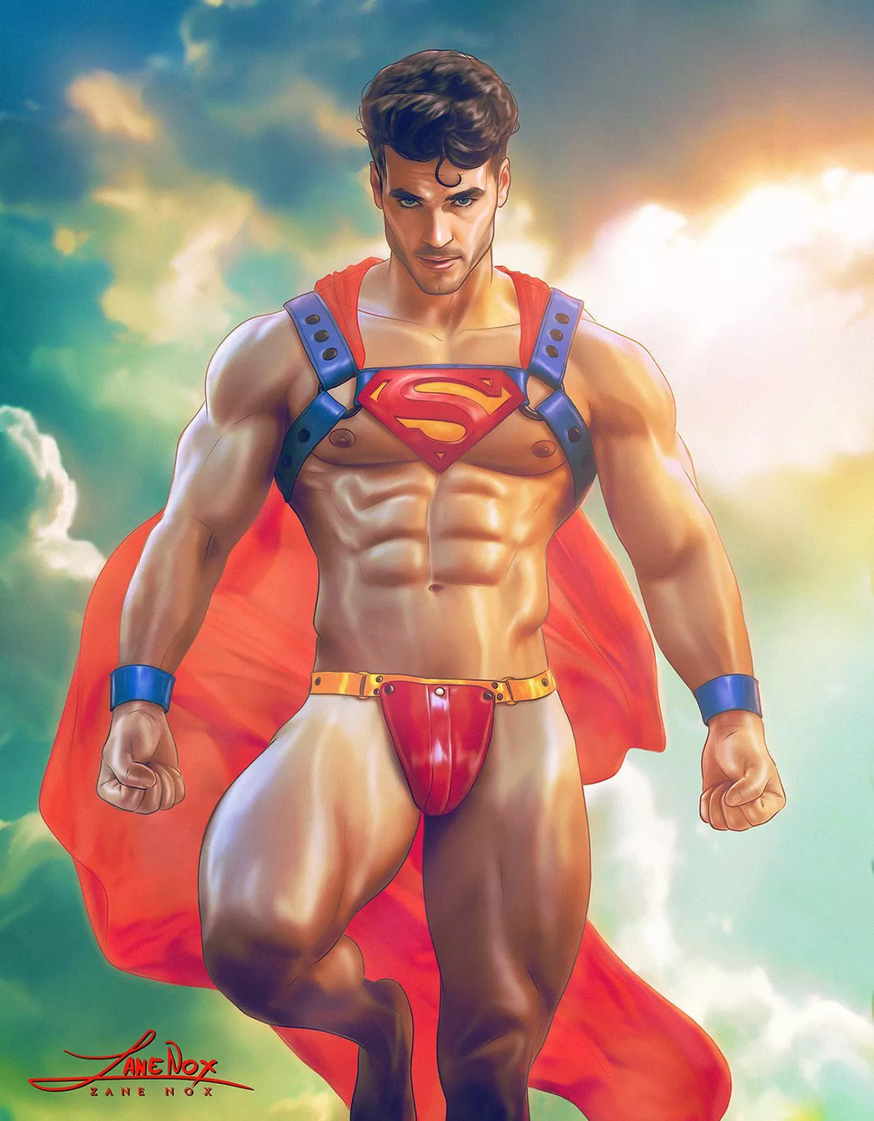Superman by Zane Nox. https://twitter.com/zanenox posted by TheArtfulMale