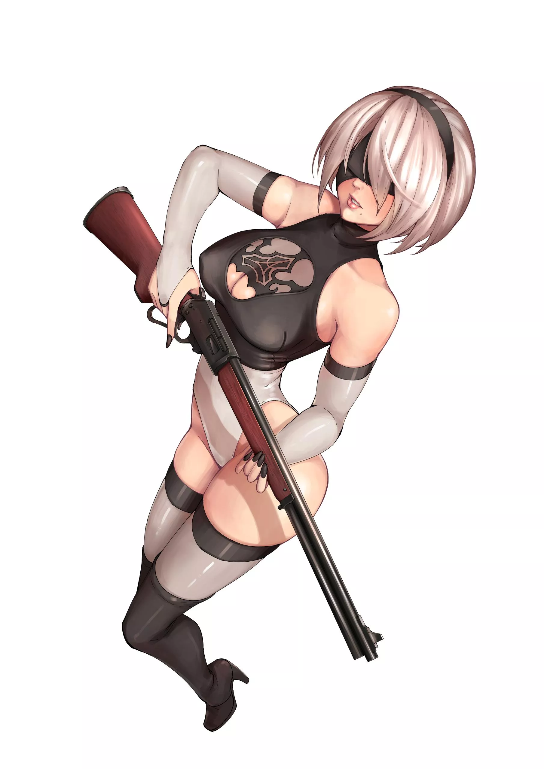 2B owns a rifle (kuso otoko) posted by SoManyCookies