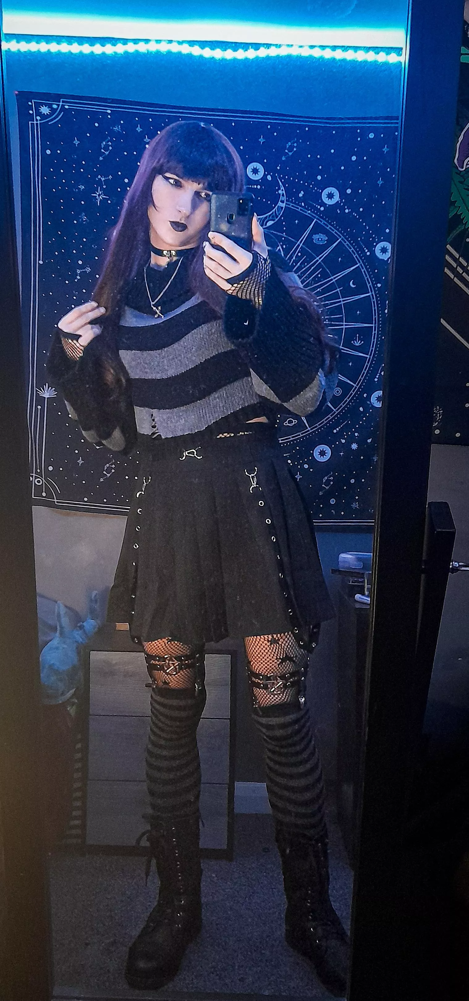 A Goth Femboy a day keeps the demons at bay! (I'll fight them) ❤️‍🔥 posted by Aura_is_questioning