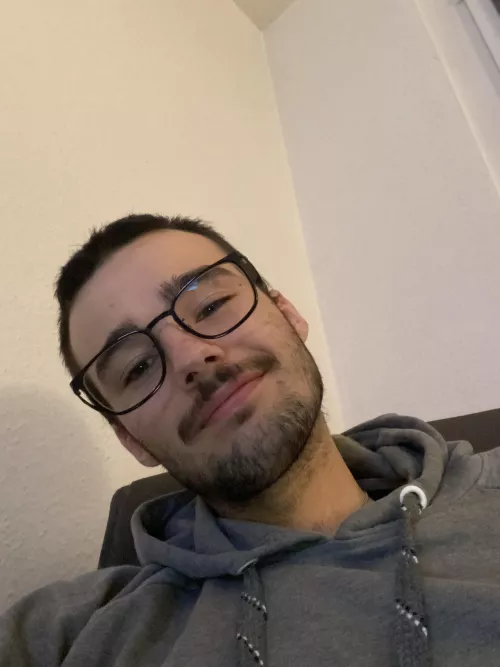 A rare pic with glasses. Kinda bored by AdditionalProcess776