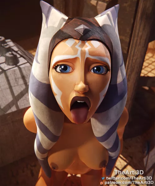 Ahsoka got thirsty (TheArti3D) by TheArti_3D
