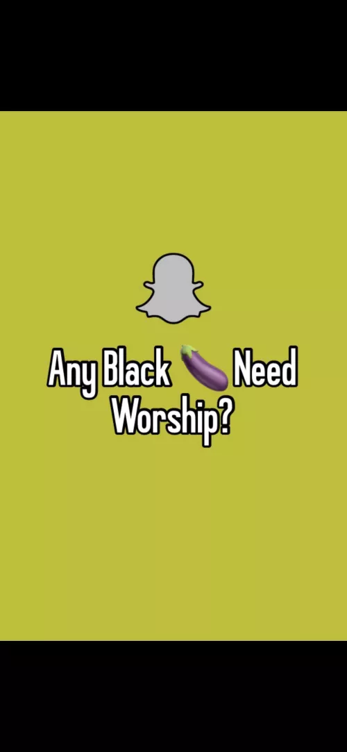 Any big black cocks need worshiping? S👻? by BigRigButters111
