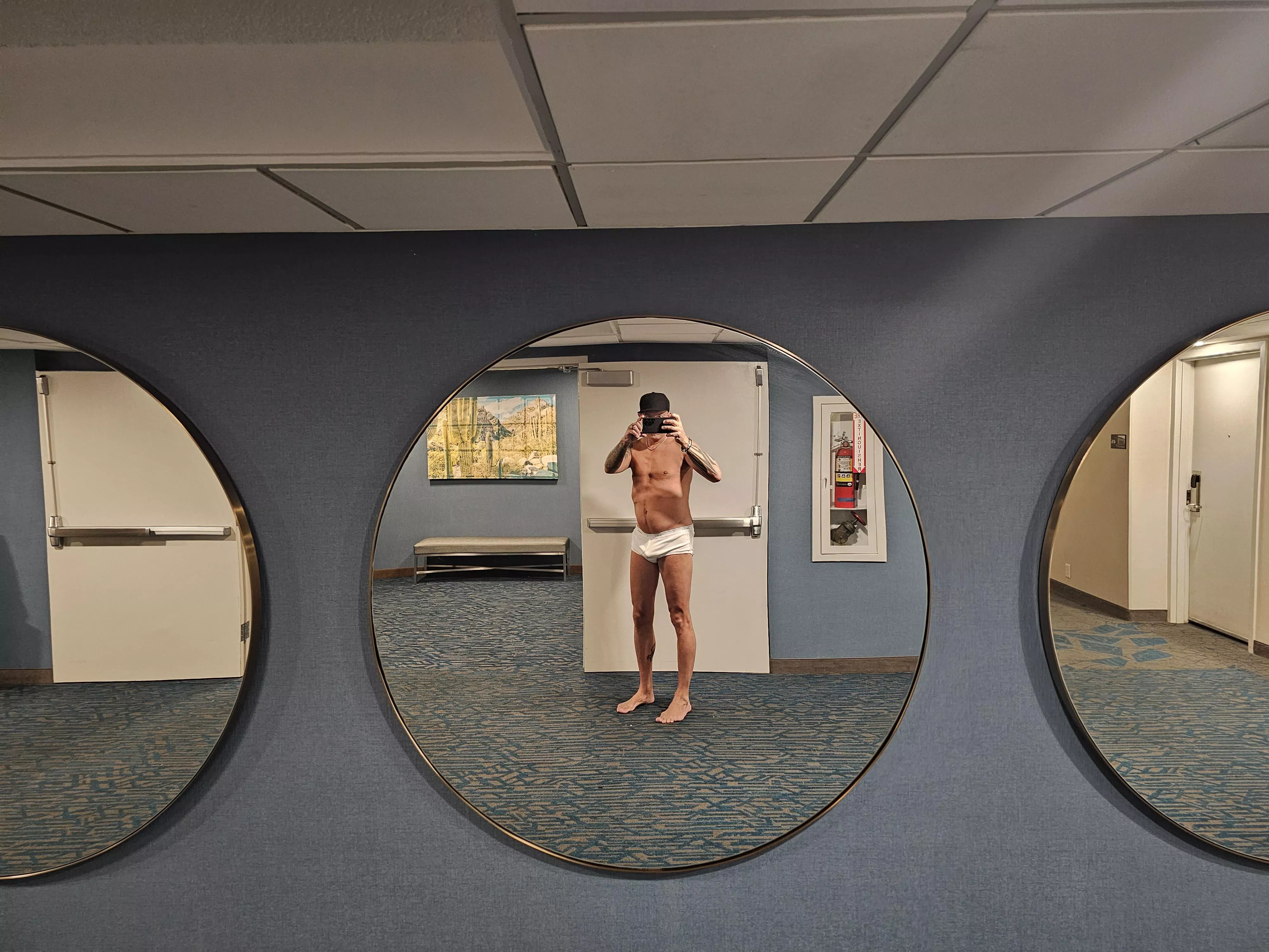 just getting ice at the hotel in my undies posted by eflex420