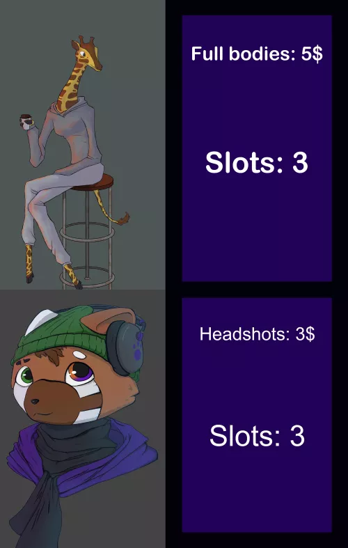 Just need some work, doing cheap full body and headshot commissions! by TheOutlier876