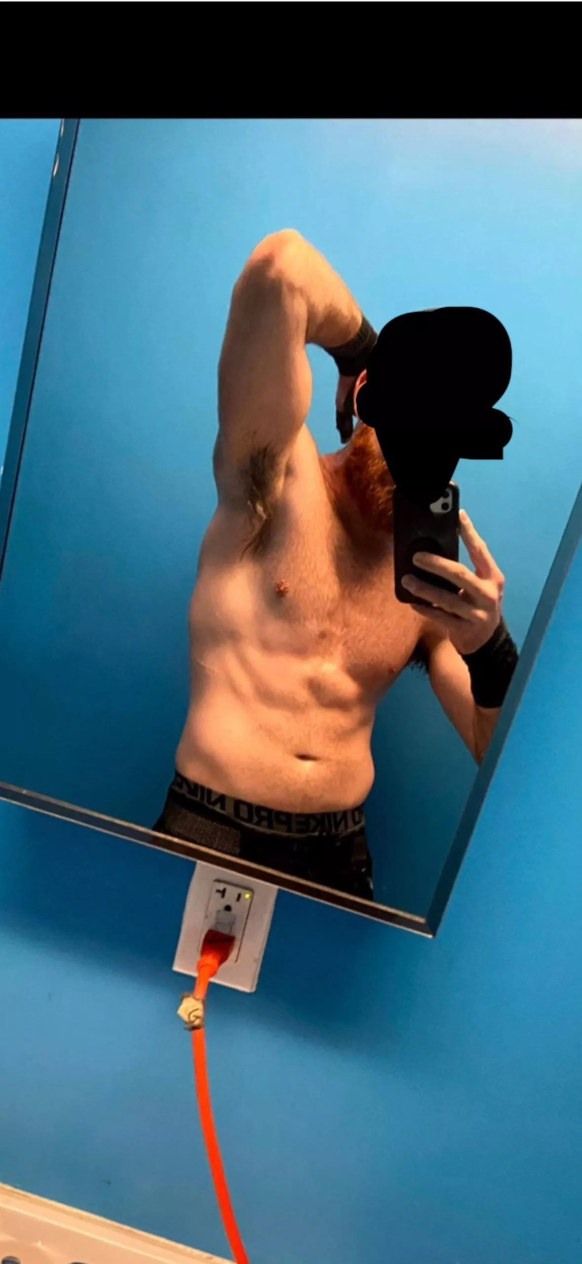 [m] feeling myself after that workout posted by bigredxxx69