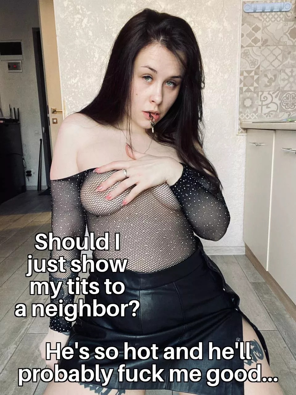 My hubby is locked and my neighbor has a huge cock posted by malorieblinn