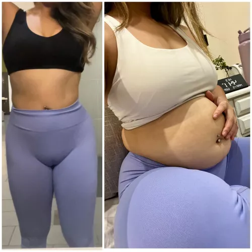 Piggy CANNOT seem to lose her pandemic weight 😅😅😅 pot belly by azn_mami