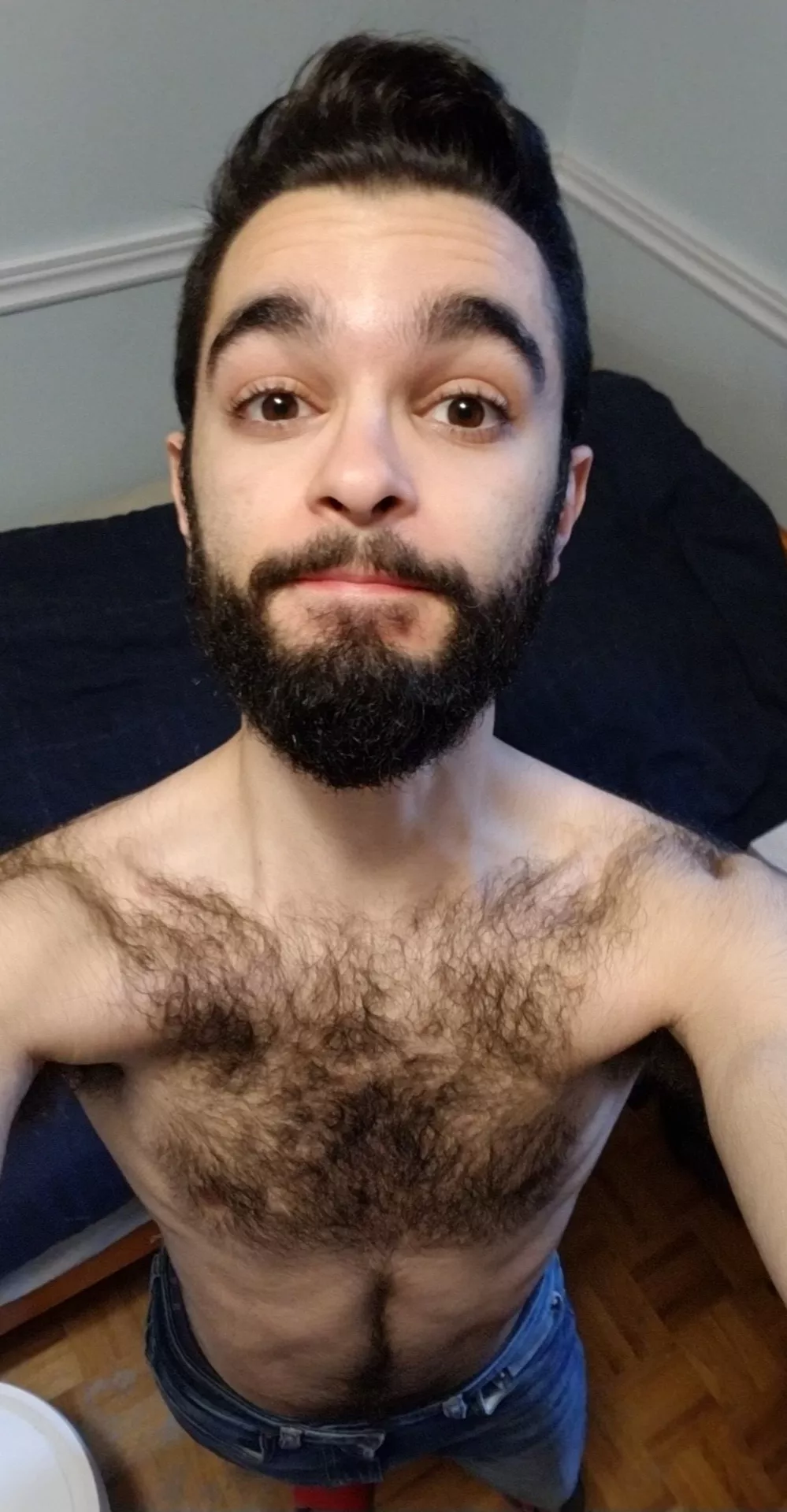 POV: finally home after a long day of work and I'm looking up because I'm short 😅 posted by Ibiprofen