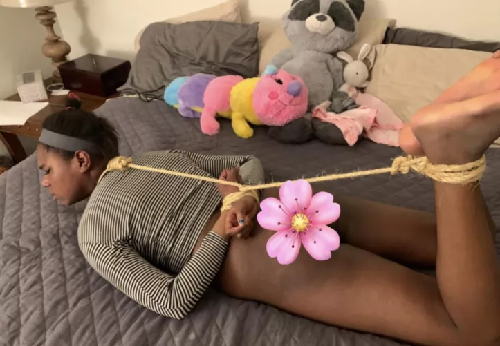 pov: you find me on ur bed tied up like this, wyd? by regginlolli