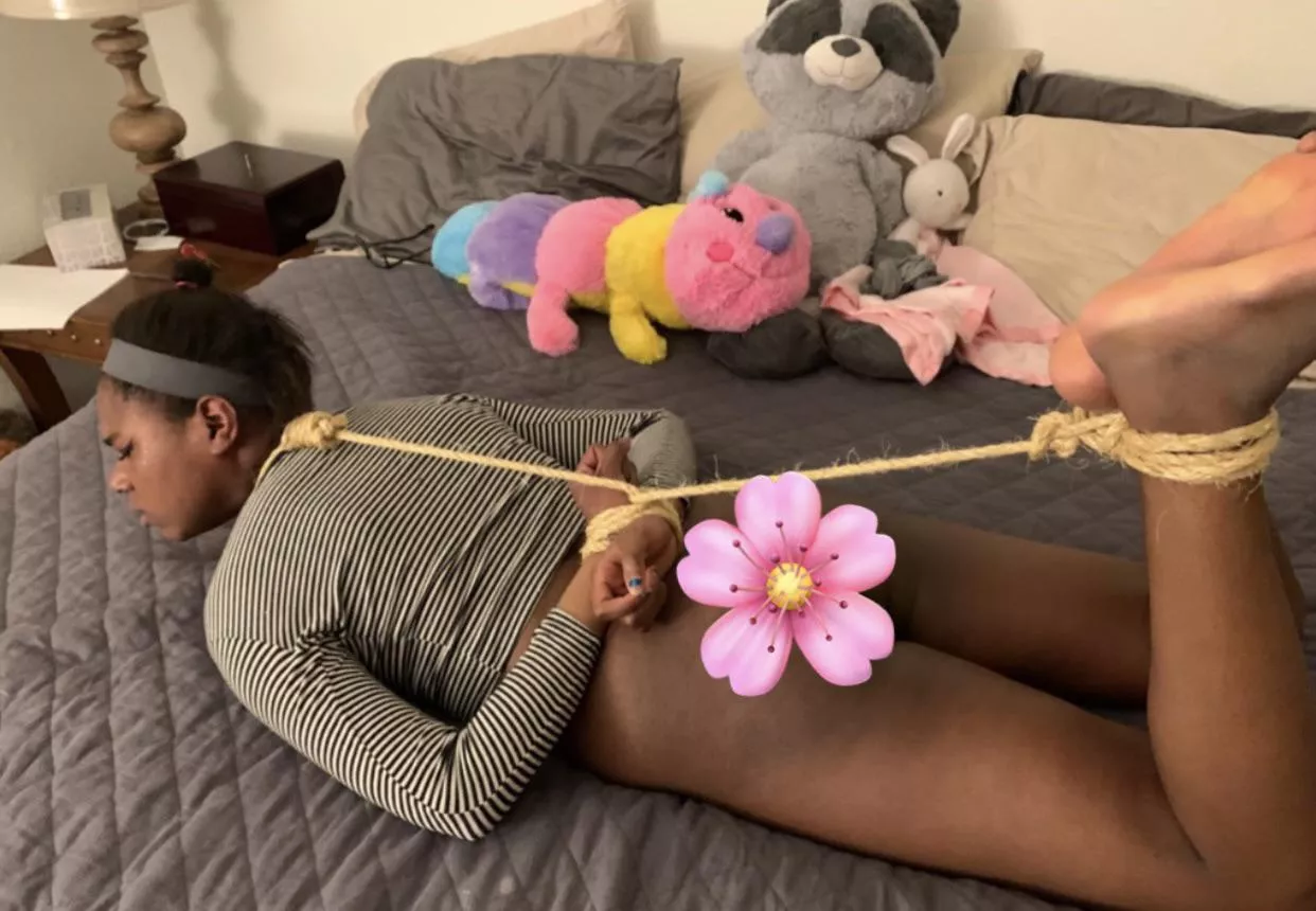 pov: you find me on ur bed tied up like this, wyd? posted by regginlolli