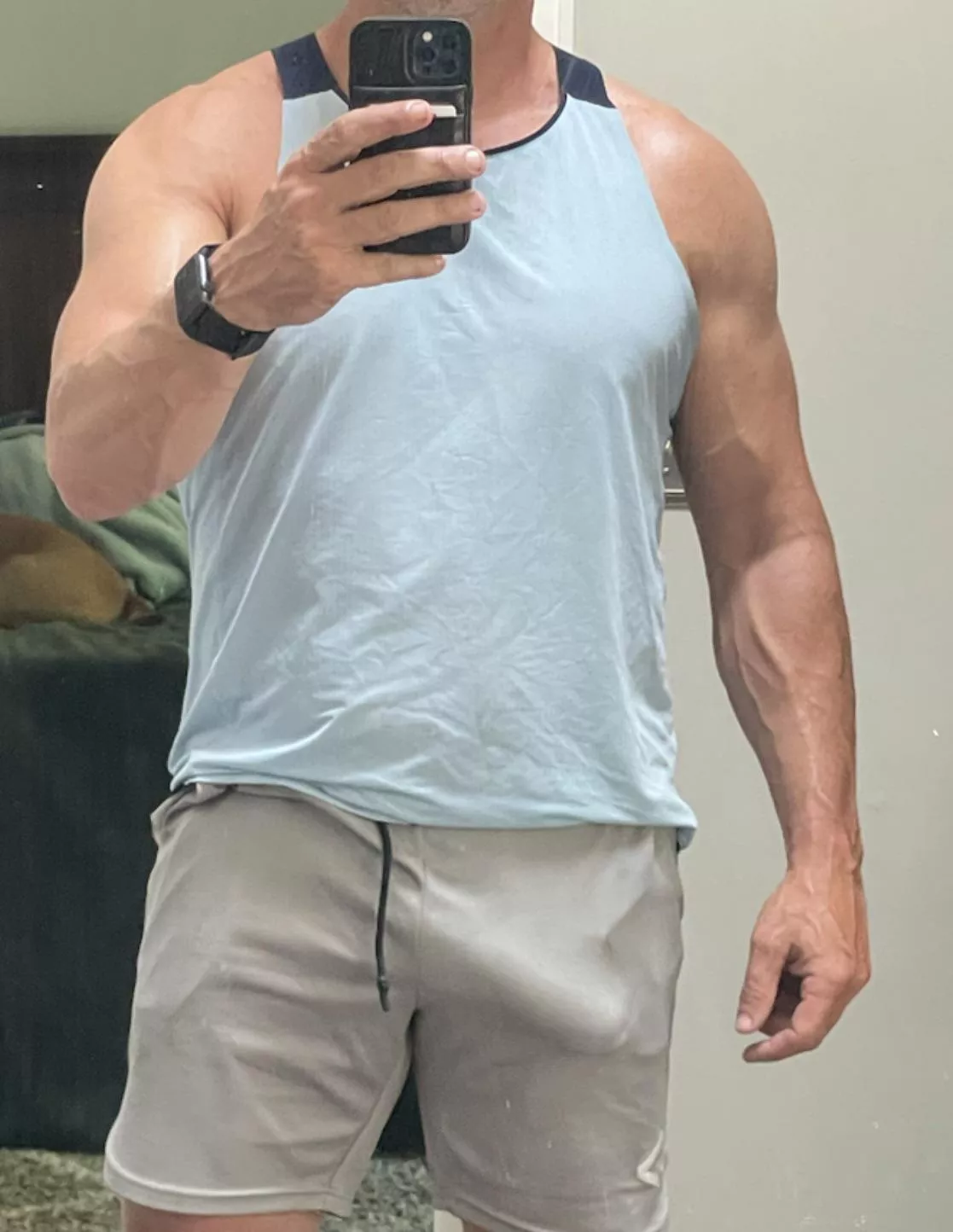 Probably shouldn’t wear these shorts … posted by Loves_to_spooge13