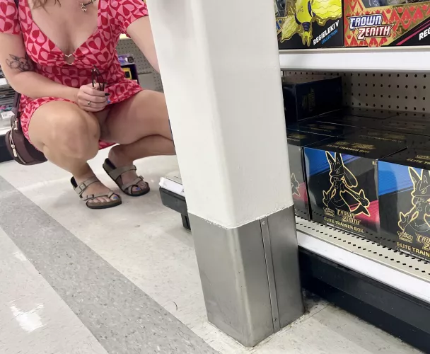 She makes shopping that much more fun when her pussy is “accidentally” out by dudebro1107